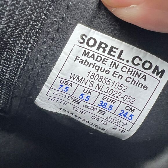 Sorel Green Joan Of Arctic NL3022-052 Leather Ankle Booties Boots Women's Sz 7.5 - Picture 8 of 9